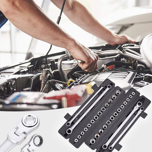 🔧🧰15pcs Adjustable Ratchet Wrench Kit(60%OFF)Free shipping📦