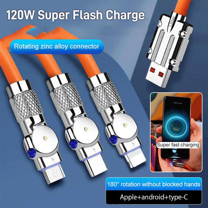 🔥🔥3-in-1 Rotatable Charging Cable🔥