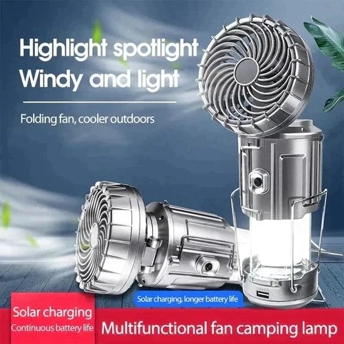 🔥🔥2024 Hot Portable LED Camping Lantern With Fan