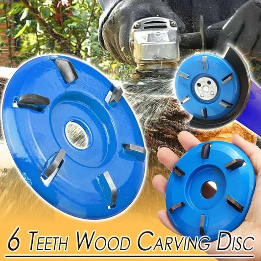 🎁2024 Hot Sale 49% OFF⏳Tungsten steel alloy⚡ 6 Teeth Wood Carving Disc