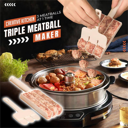 🔥Buy 2 Get 1 Free🔥 Creative Kitchen Triple Meatball Maker