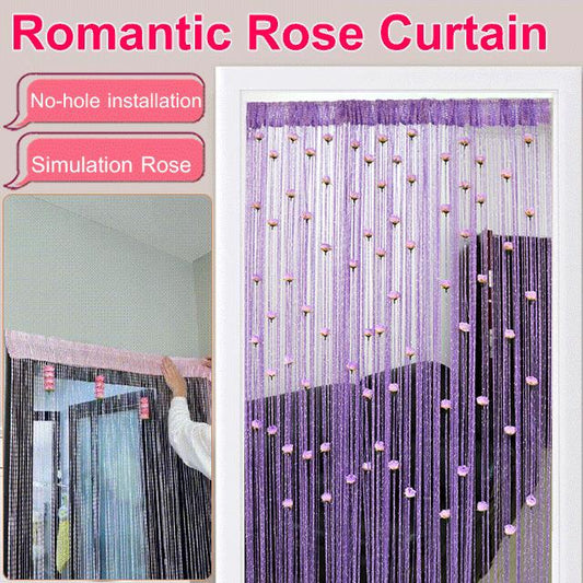 🌹Elegant temperament Rose Flower Door Curtain🌹🌹🌹