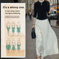 🔥Hot Sale 49% Off🔥Glazed Ice Silk Floor-Length Wide-Leg Culottes