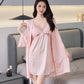 💖Sexy Lace Silky Smooth Suspender Nightgown Built-in Chest Pads💖