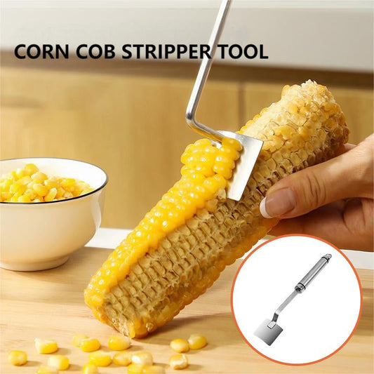 🔥Long Handle Stainless Steel Corn Stripping Tool