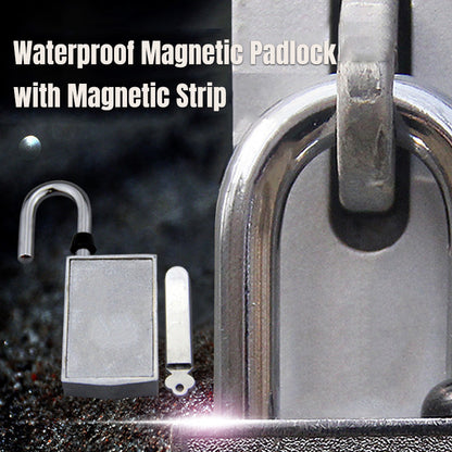 🔥Hot Sale🔥Waterproof Magnetic Padlock with Magnetic Strip